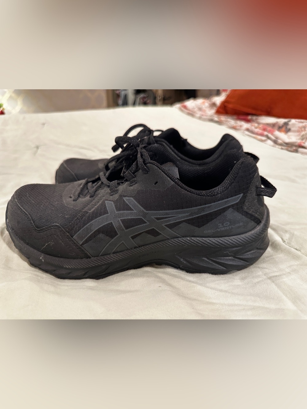 Asics Black Athletic Running Sneakers Extra Wide